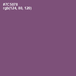 #7C5078 - Salt Box Color Image