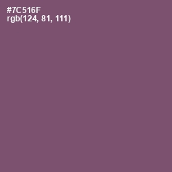 #7C516F - Salt Box Color Image