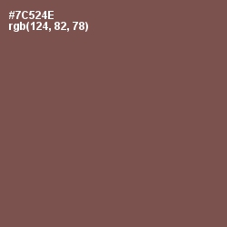 #7C524E - Roman Coffee Color Image