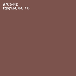 #7C544D - Roman Coffee Color Image