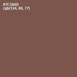 #7C564D - Roman Coffee Color Image