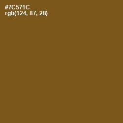 #7C571C - Raw Umber Color Image