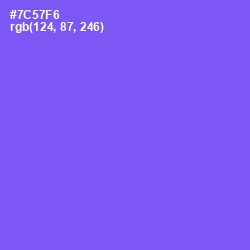 #7C57F6 - Moody Blue Color Image