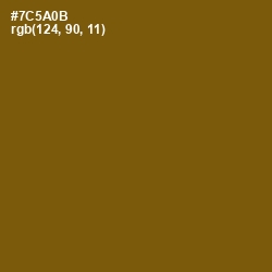 #7C5A0B - Raw Umber Color Image