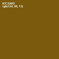 #7C5A0D - Raw Umber Color Image