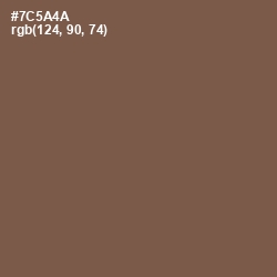 #7C5A4A - Roman Coffee Color Image