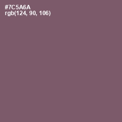#7C5A6A - Salt Box Color Image