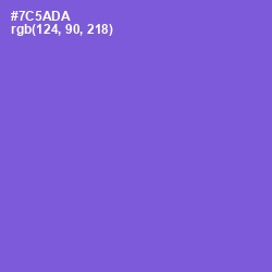 #7C5ADA - Fuchsia Blue Color Image