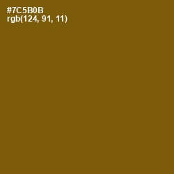 #7C5B0B - Raw Umber Color Image