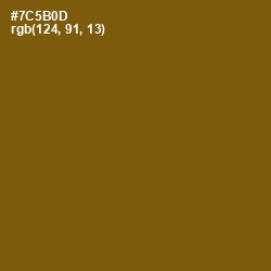 #7C5B0D - Raw Umber Color Image