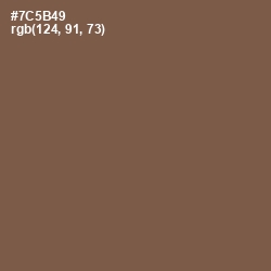 #7C5B49 - Roman Coffee Color Image