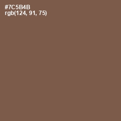 #7C5B4B - Roman Coffee Color Image