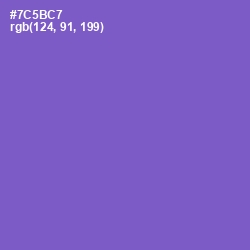 #7C5BC7 - Fuchsia Blue Color Image