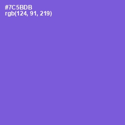 #7C5BDB - Fuchsia Blue Color Image