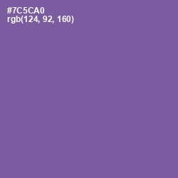 #7C5CA0 - Scampi Color Image