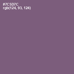 #7C5D7C - Salt Box Color Image