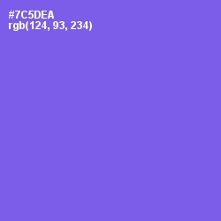 #7C5DEA - Moody Blue Color Image