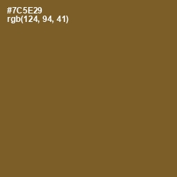 #7C5E29 - Old Copper Color Image