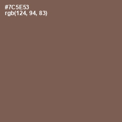 #7C5E53 - Russett Color Image