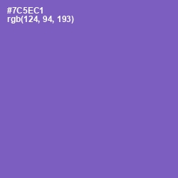 #7C5EC1 - Fuchsia Blue Color Image