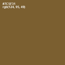 #7C5F31 - Old Copper Color Image