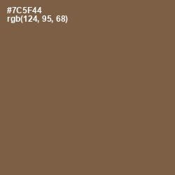 #7C5F44 - Roman Coffee Color Image
