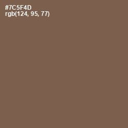 #7C5F4D - Roman Coffee Color Image