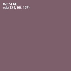 #7C5F6B - Salt Box Color Image