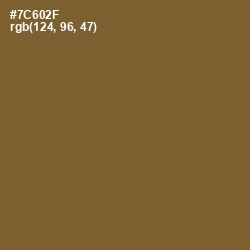 #7C602F - Yellow Metal Color Image
