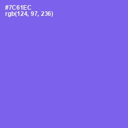#7C61EC - Moody Blue Color Image