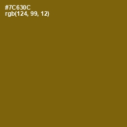 #7C630C - Yukon Gold Color Image