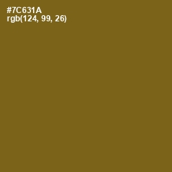 #7C631A - Olivetone Color Image