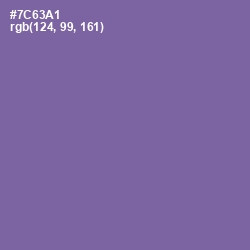 #7C63A1 - Deluge Color Image
