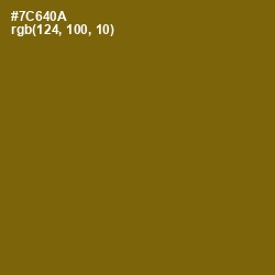 #7C640A - Yukon Gold Color Image