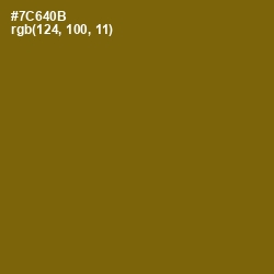 #7C640B - Yukon Gold Color Image