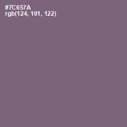 #7C657A - Old Lavender Color Image