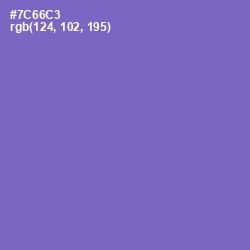 #7C66C3 - Blue Marguerite Color Image