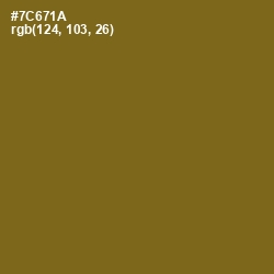 #7C671A - Olivetone Color Image