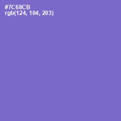 #7C68CB - Blue Marguerite Color Image
