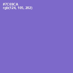 #7C69CA - Blue Marguerite Color Image