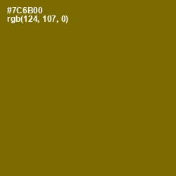 #7C6B00 - Yukon Gold Color Image