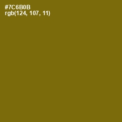 #7C6B0B - Yukon Gold Color Image