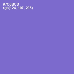 #7C6BCD - Blue Marguerite Color Image