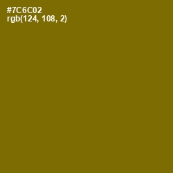 #7C6C02 - Yukon Gold Color Image