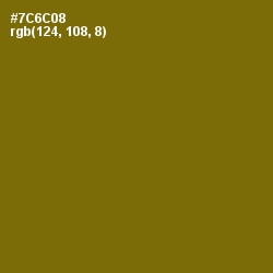 #7C6C08 - Yukon Gold Color Image