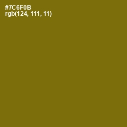 #7C6F0B - Yukon Gold Color Image