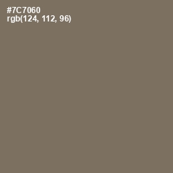 #7C7060 - Limed Ash Color Image