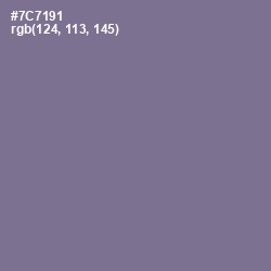 #7C7191 - Waterloo  Color Image