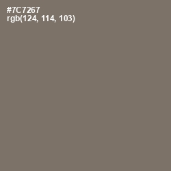 #7C7267 - Limed Ash Color Image