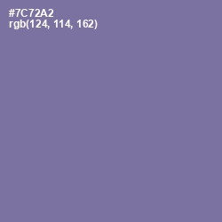 #7C72A2 - Deluge Color Image